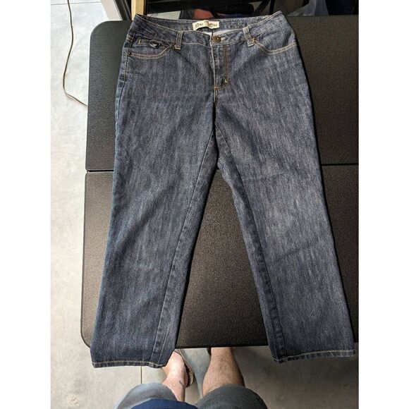One One Straight Leg Blue Jeans Women's Size 12 - Picture 2 of 7
